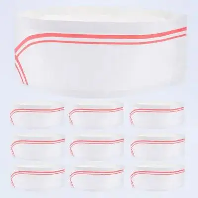 40 Chapéus de Papel Descartáveis Leves Tamanho Único para a Maioria dos Adultos – Toucas de Cozinha para Catering, Padeiros e Chefs