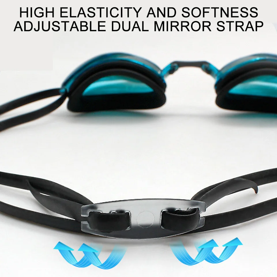 AOLIKES Professional Swimming Goggles Anti-Fog Waterproof UV Protection Silica Gel Diving Glasses Men Women Eyewear Swimming