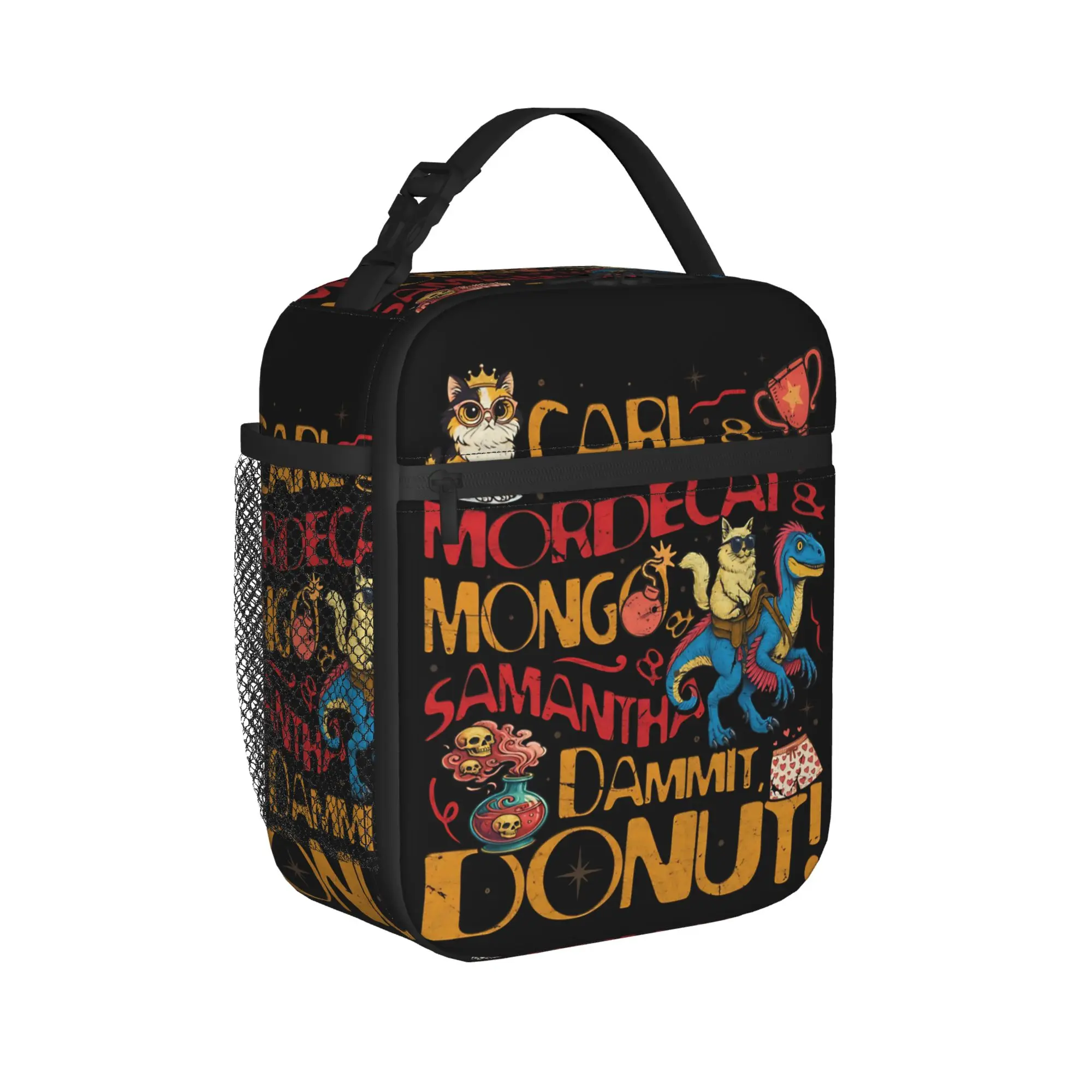 Princess Donut Insulated Lunch Bags High Capacity Dungeon Crawler Carl Meal Container Thermal Bag Tote Lunch Box Beach  Food Bag