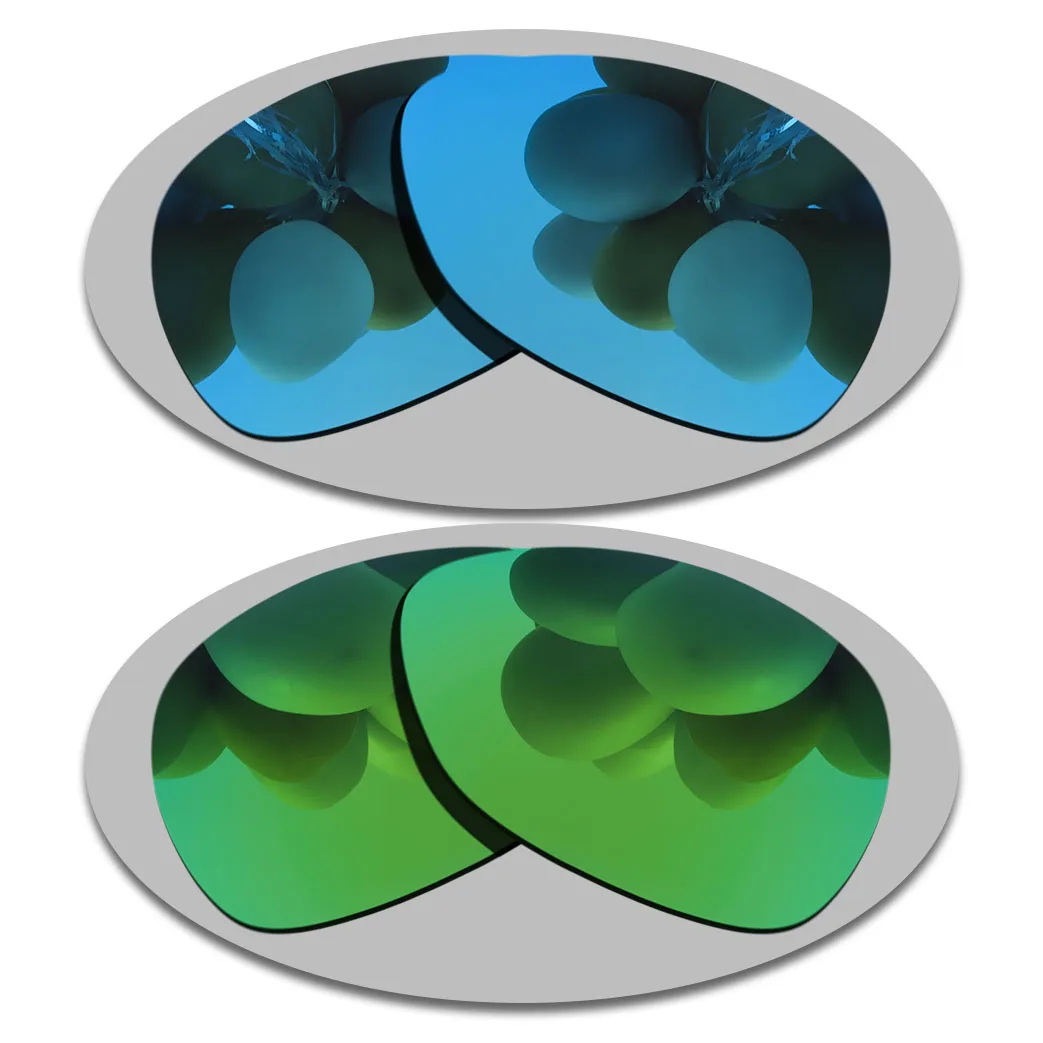 

Sky Blue&Green Lenses Replacement For-Oakley Feedback Polarized Sunglasses