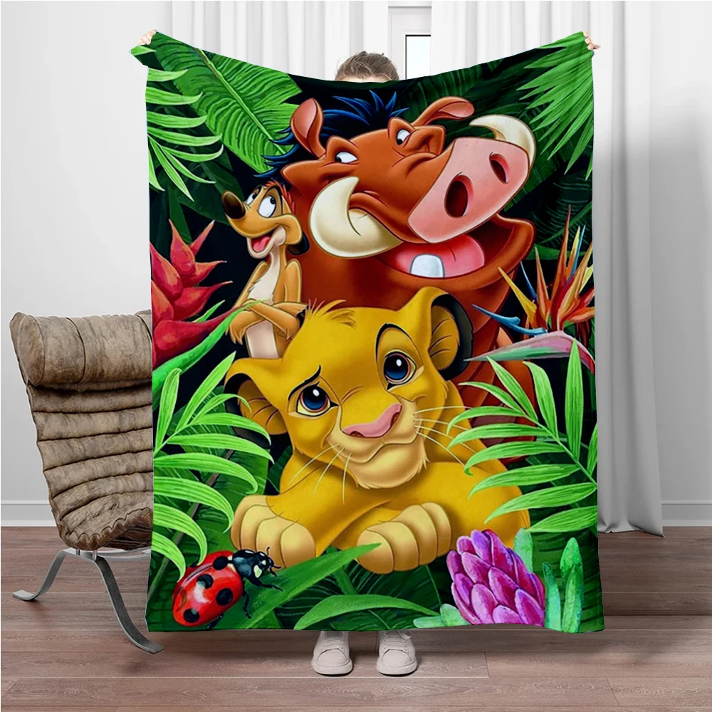 31 Style Lion King Simba Cartoon Flannel Blanket.Sofa,Bedroom.Bed Home Office Nap Blanket Car,Camping,Travel Picnic Blanket Gift