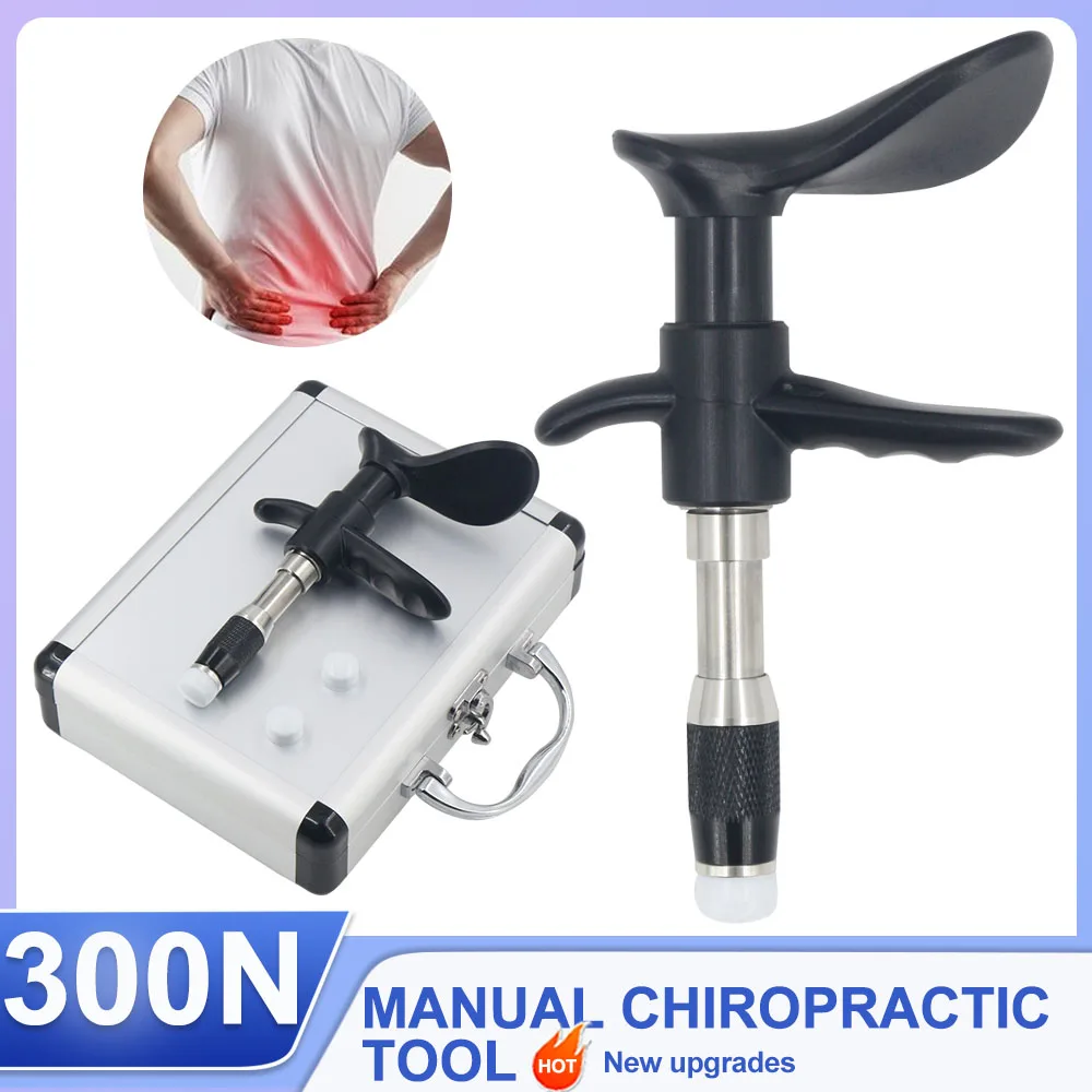 Новейший ручной массажный пистолет, инструменты для регулировки хиропрактики, массажер для спины, 300N, инструмент, 10 уровней, регулировка позвоночника, терапия