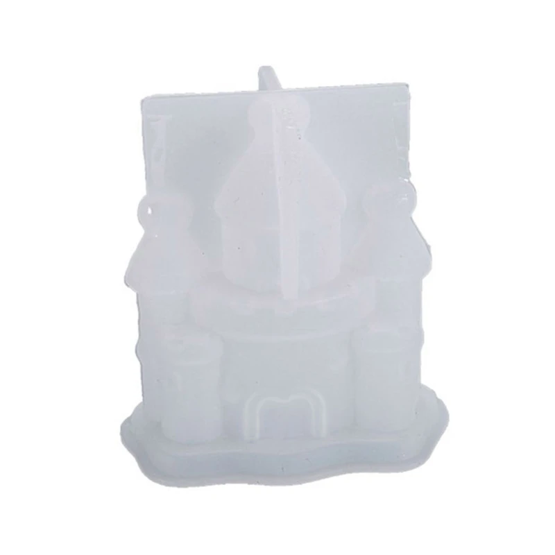 

Silicone Resin 3D Castle Fairy Tale Epoxy Mold Handmade Craft Soap Wax Mold Chocolate Candy Mold Cake Decorating 57BD