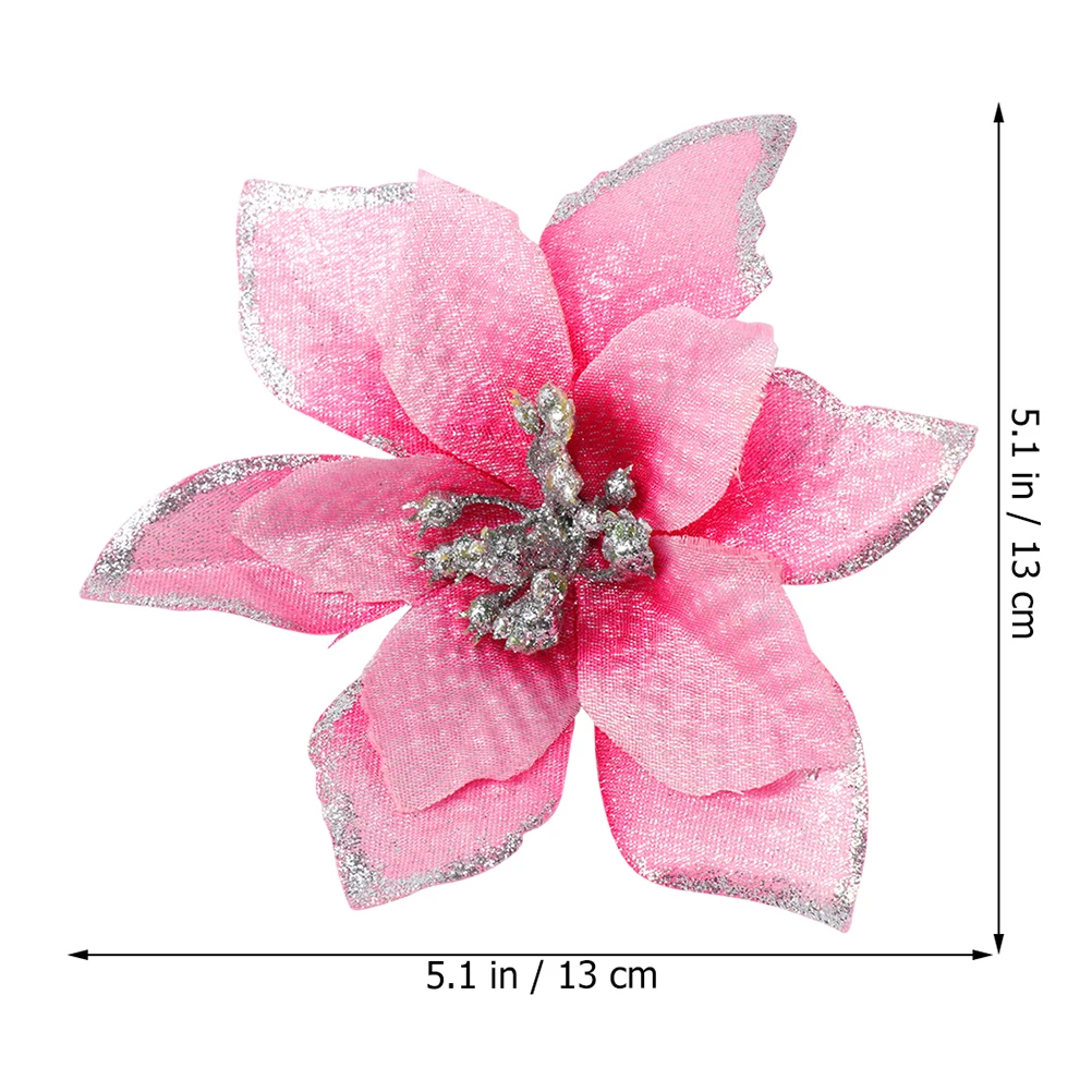 

36 Pcs Christmas Flower Decoration Decorations Fake for Floral Artificial Flowers Ornaments Pendant Plant