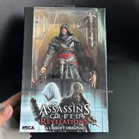 New NECA Ezio Auditore The Mentor Action Figure Model PVC 7inch Joint Mobile Assassin Master Game 2 Sergio Black Edition Toys