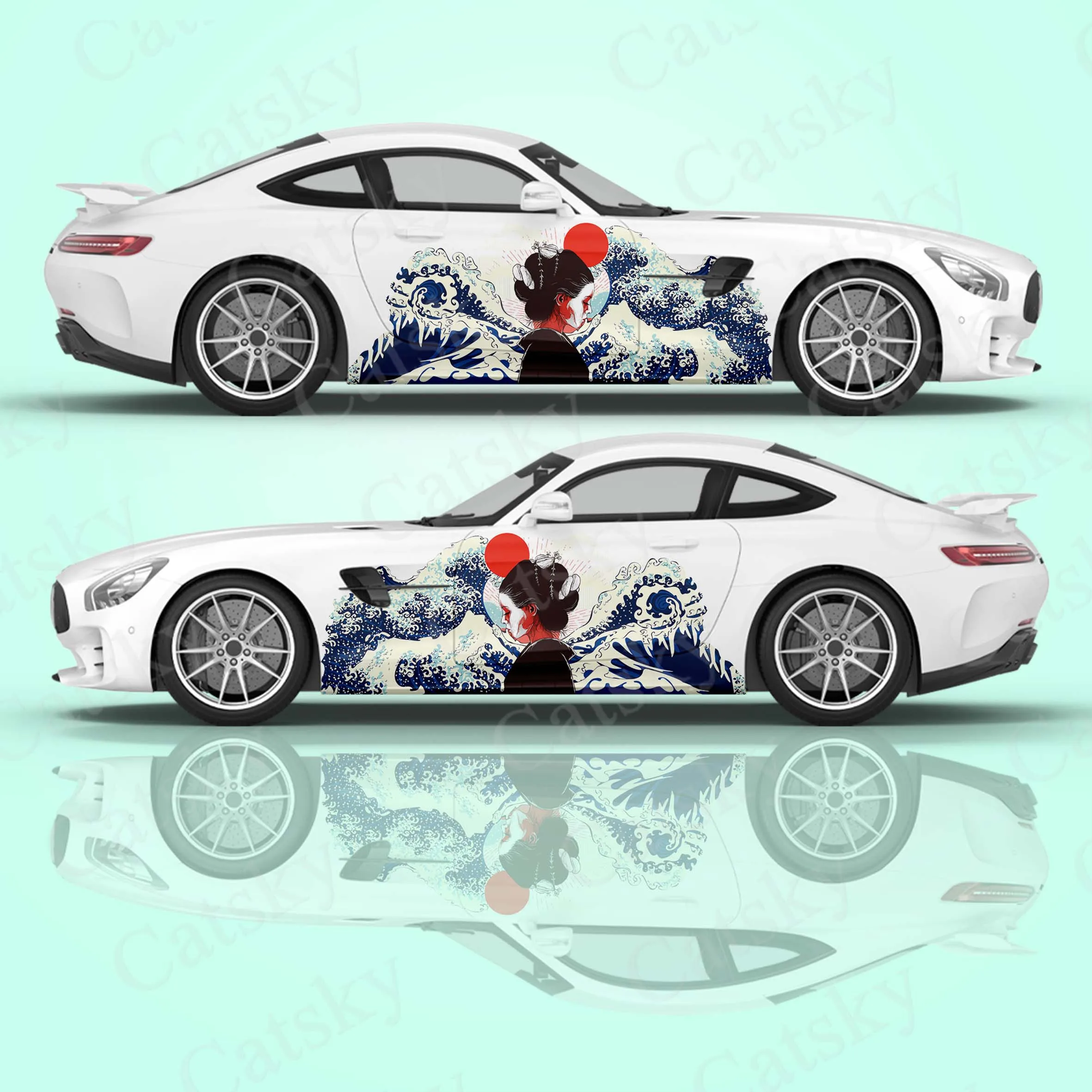 

Japanese Singer 2pcs/Set Car Sticker for Universal Large Car Sticker for Univers, Car Stickers on The Left and Right Sidesal