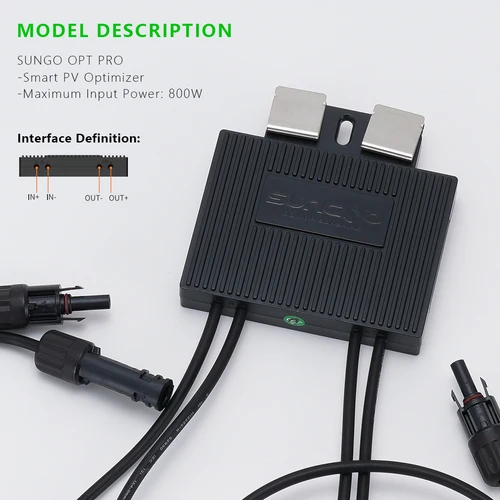 Imagen 2 del producto Optimizador de Energía Solar Fotovoltaica de 800W, Optimizador Solar, Optimizador PV, Inversor de Alta Compatibilidad, Monitoreo de Paneles Solares en Tiempo Real y Vo