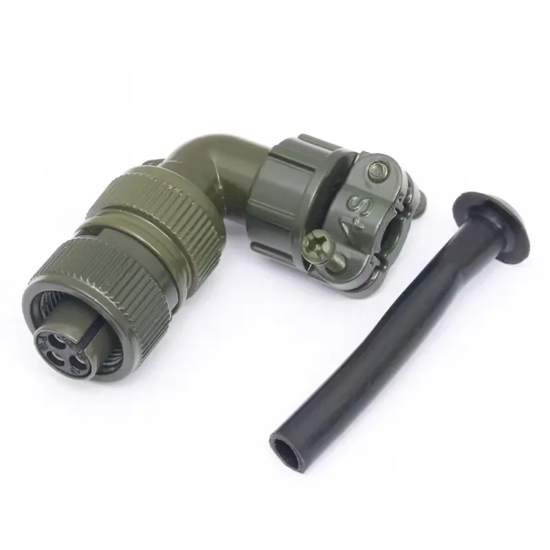 3108-10SL-3S Aviation Plug 3-pin Waterproof Curved, Connector 5015 Socket
