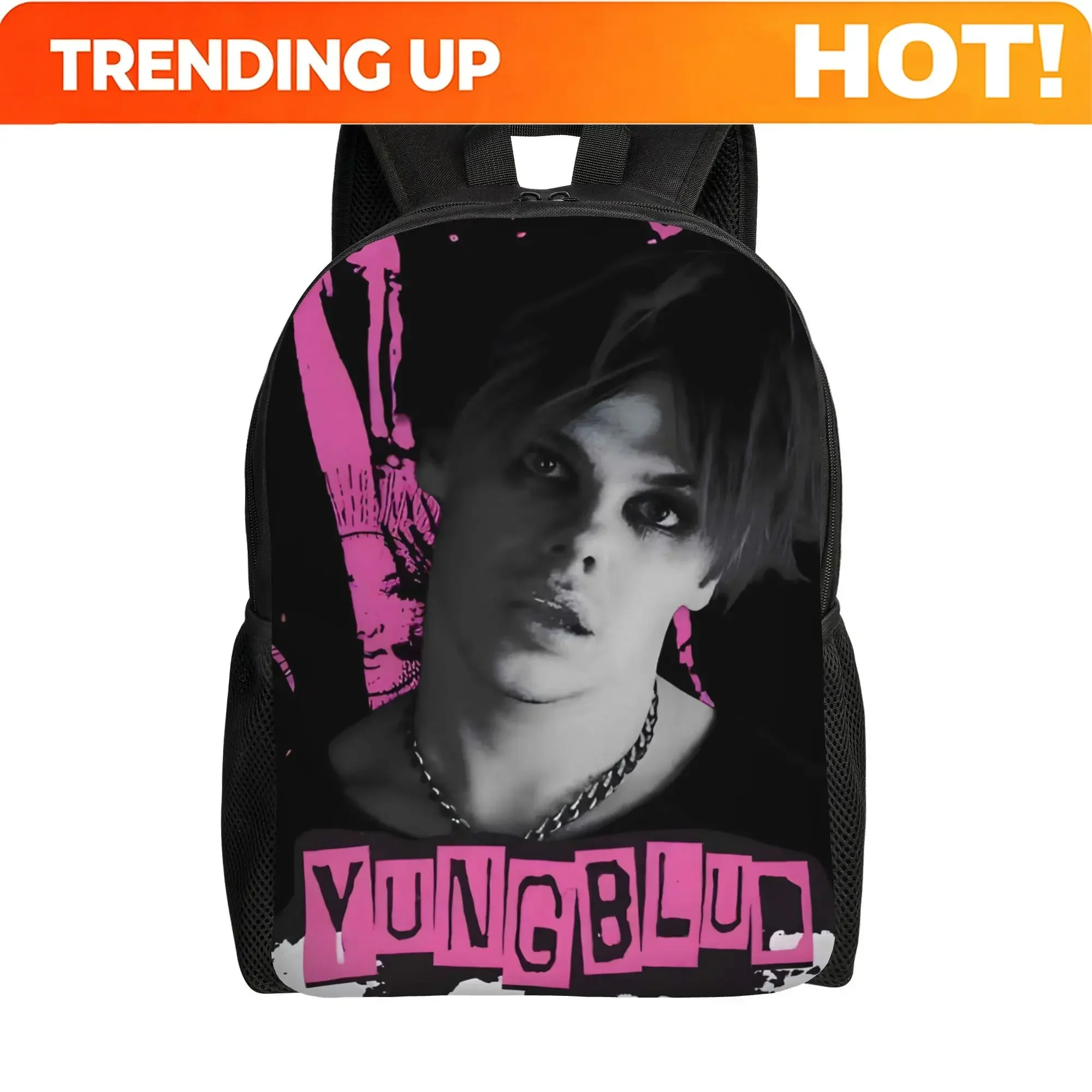 Custom Bag Y-Yungblud Backpack - Stylish Single Layer School Bookbag With Brand Logo Design, Compact For & Young S, Hand Washabl