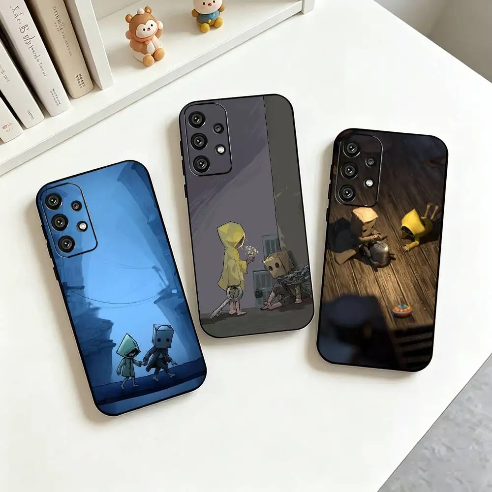 l-Little N-Nightmaress Horror Game Phone Case For Samsung S25,S24,S21,S22,S23,S30,Ultra,S20,Plus,Fe,Lite,Note,10,Black Cover