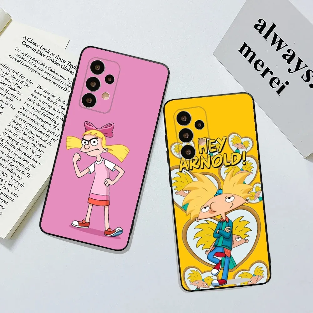 Cartoon Hey Arnold F-Fondos Phone Case For Samsung Galaxy A20,A21s,A22,A31,A32,A52,A53,A72,73,A80,A91Soft Black Cover