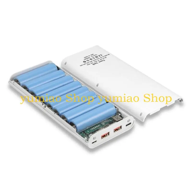 587B Speed  Charging Case Power Banks Enclosure Upgrades for 8x18650 Battery setups