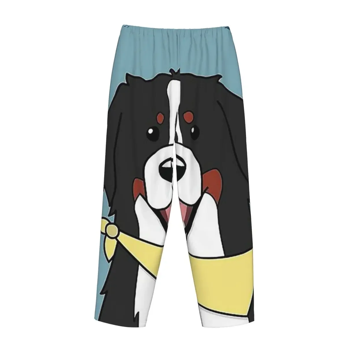 Custom Friendly Bernese Mountain Dog Animal Women Pajama Pants Lounge Sleep Sleepwear Bottoms with Pockets