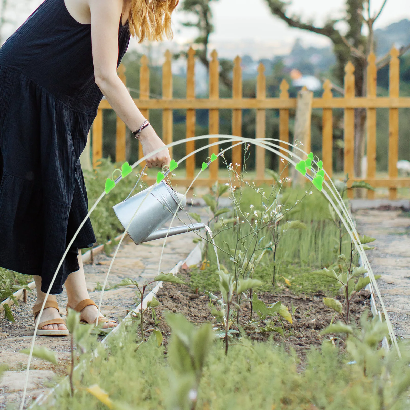 1 مجموعة دعم النبات حصص الدفيئة سقيفة منحني دعم الرف لحماية الصقيع صف الأطواق نفق البستنة