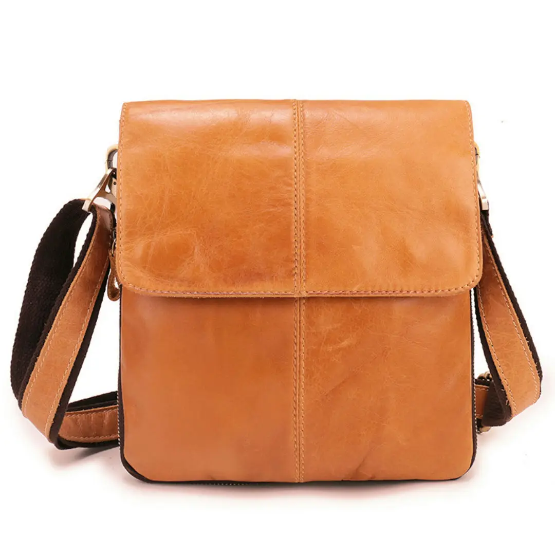 

2025 New Luxury Men's Handbags Vintge Genuine Leather Male Shoulder Bag Fashion Crossbody Bag Boy Brand Messenger Bags
