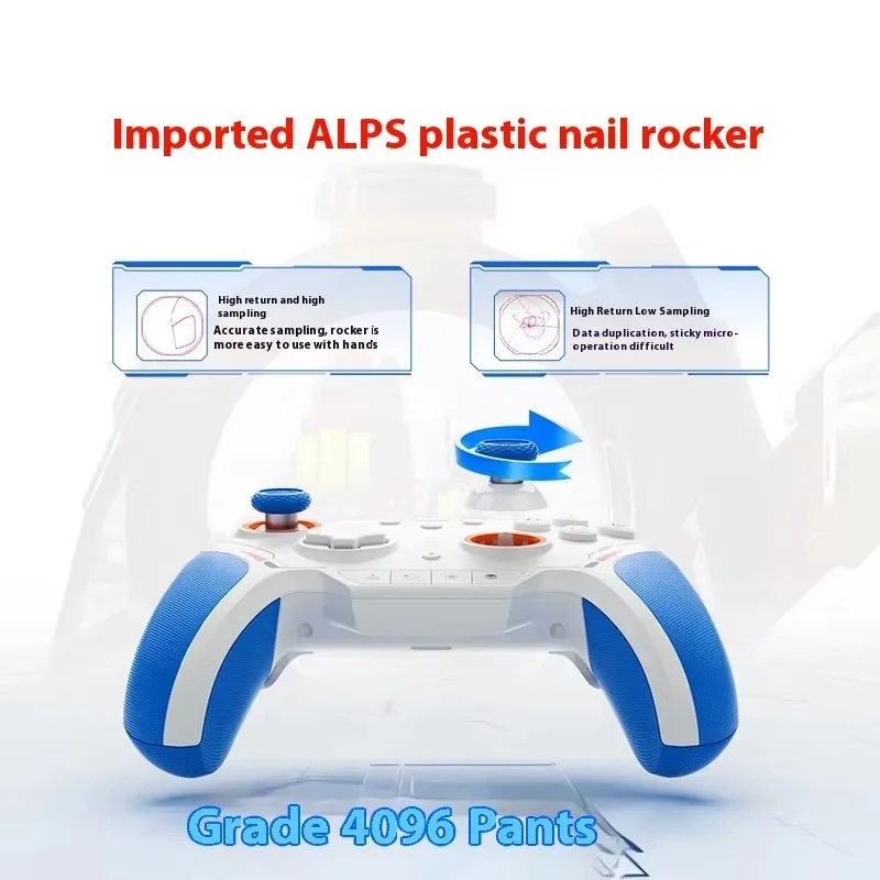 BIGBIGWON Blitz 2 TMR Gamepads Star Flash سماعة لاسلكية تعمل بالبلوتوث وحدات تحكم الحسية الجسدية 2000 هرتز لـ NS PC لعبة البخار مخصصة #1