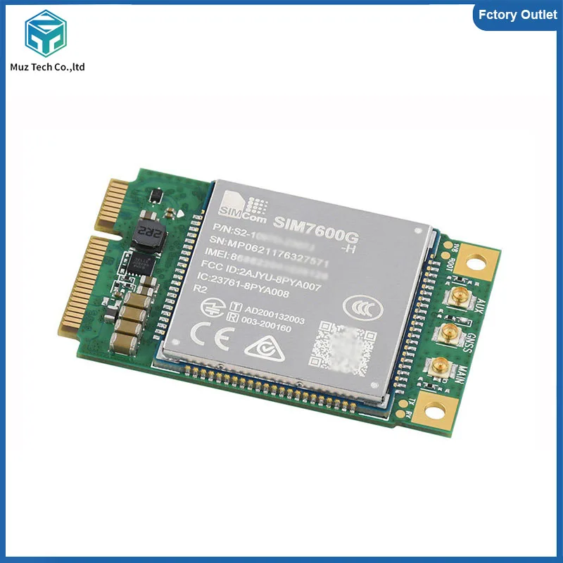 Original SIM7600G-H-PCIE R2 Global band SIMCOM Module LTE Cat4 module support GNSS Wireless IOT compatible SIM7500/SIM7600