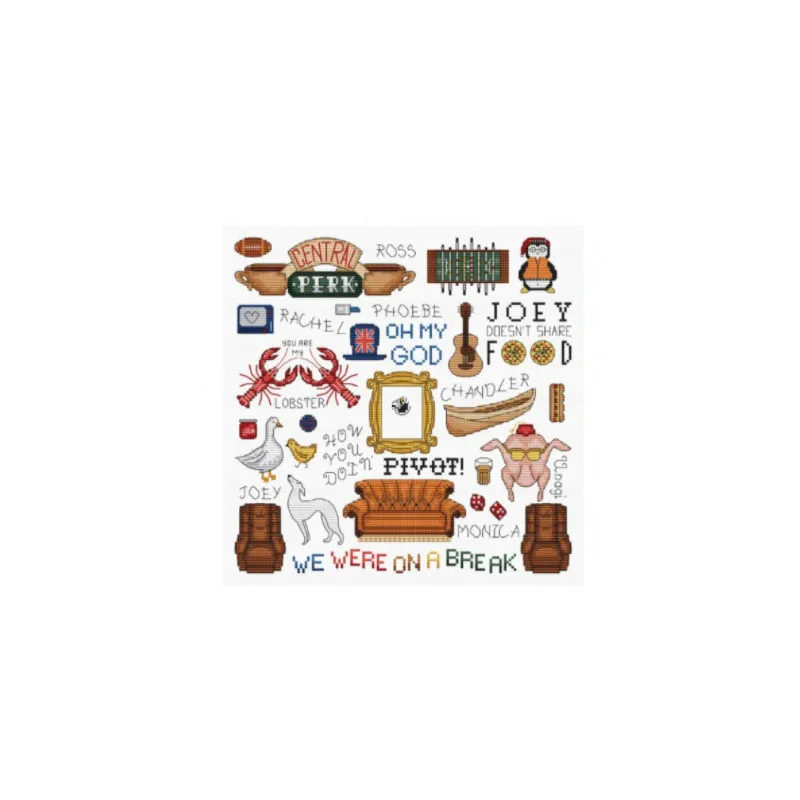 Home and Cottage Atlas Cross Stitch Set  Cross-stitch Kit Embroidery Needlework Craft Packages Cotton Fabric Floss