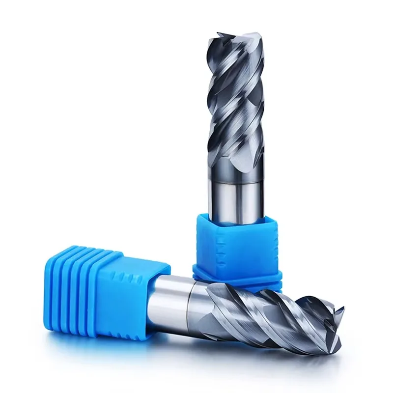 

DOHRE HRC65 Solid Carbide 4 Flutes End Mill Carbide CNC Square End Mills for Mold and Steel