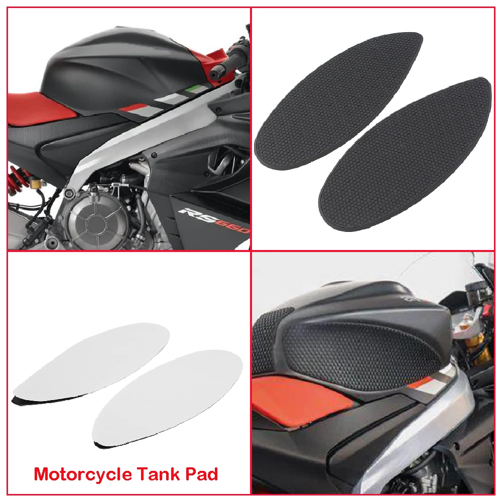 

Fits for Aprilia RS660 Tuono660 RS 660 Tuono ABS 2021-2025 Motorcycle Tank Pad FuelTank Side Knee Traction Anti Slip Pads Kits