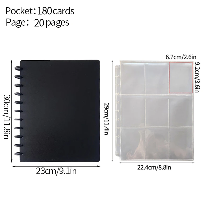 Kpop Photocard الموثق 4/8/9 Girds سعة كبيرة ألبوم صور بطاقات المعبود تخزين كتاب شفاف الموثق ورق خلفية #5