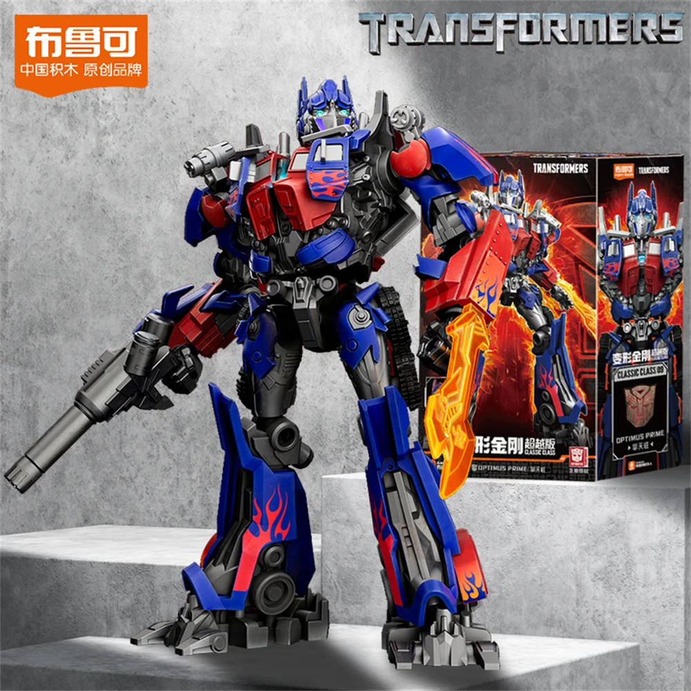 BLOKEES X Transformers Origins Film Ufficiale Optimus Prime Megatron Trasformazione Soundwave Action Figure Giocattolo Ornamenti Regalo