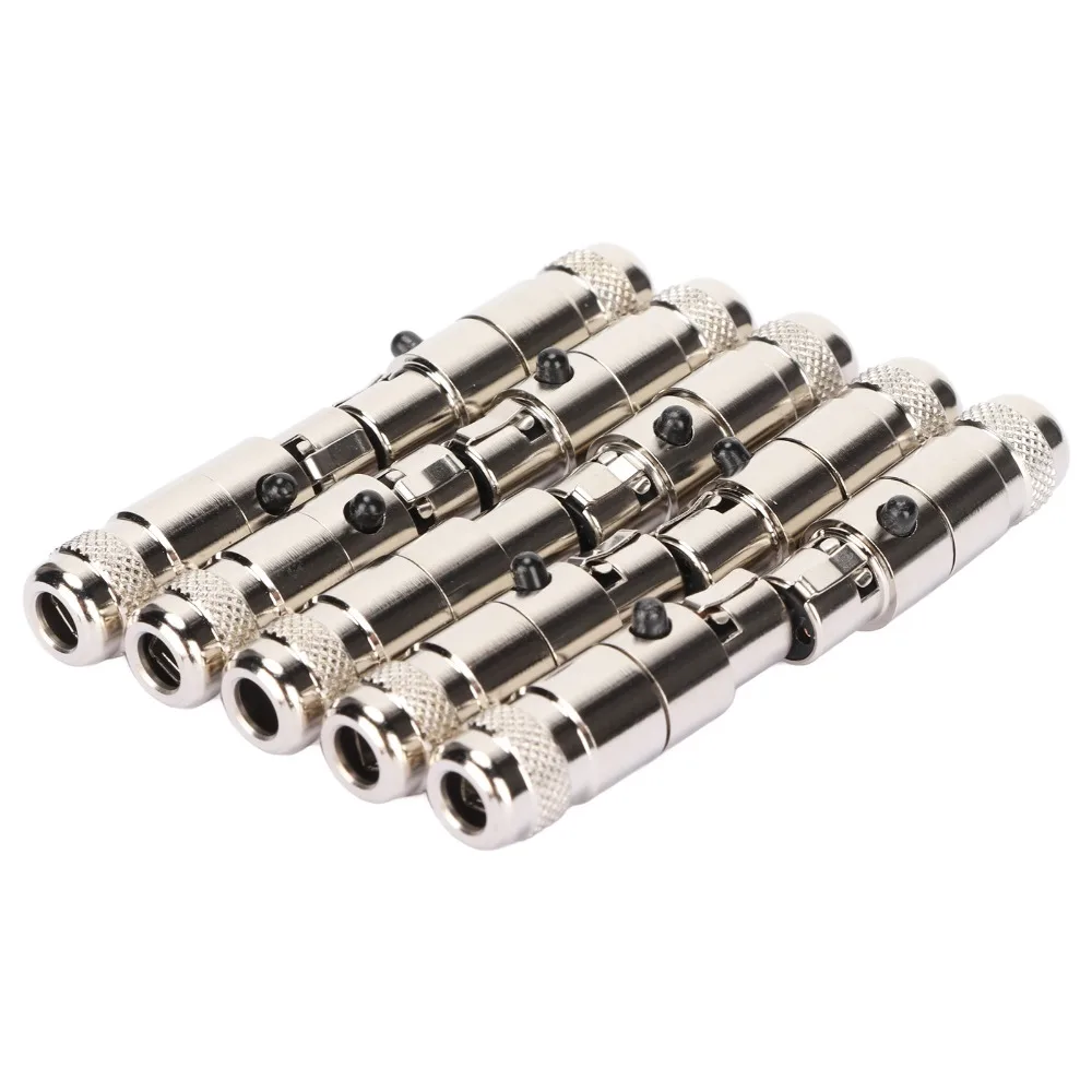 10PCS Metal 4 Pin Mini XLR Female Connectors Noise Reduction Protective Shielding 4 Cores XLR Female Plug
