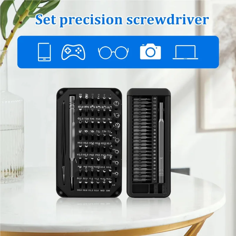 Precision Screwdriver Set Magnetic Precision Screwdriver with 360° Rotating Cover Screwdriver Set Small for Mobile Phones Laptop