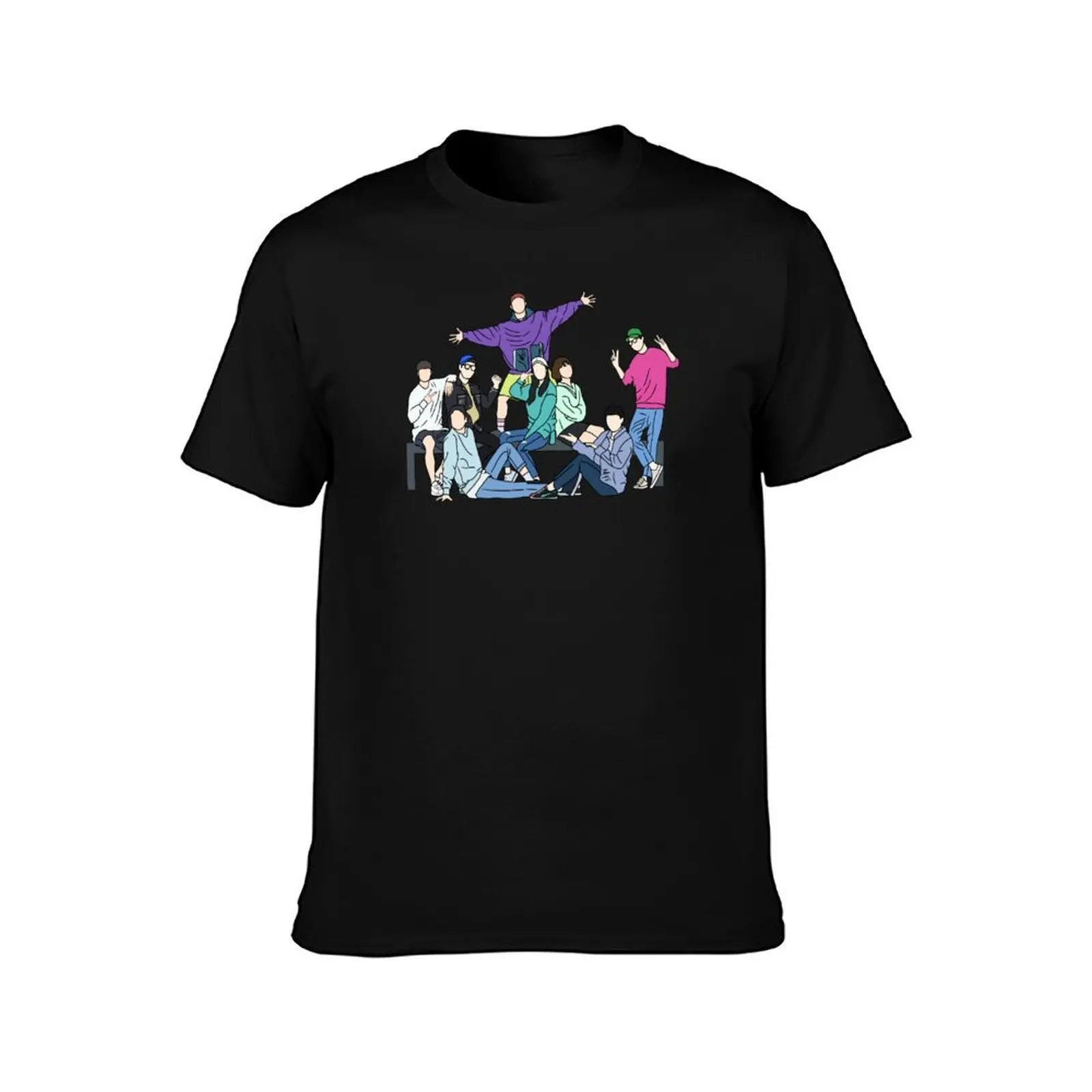 Running Man (Korean Variety Show) T-Shirt Summer Print Short Sleeve Tee T-Shirt