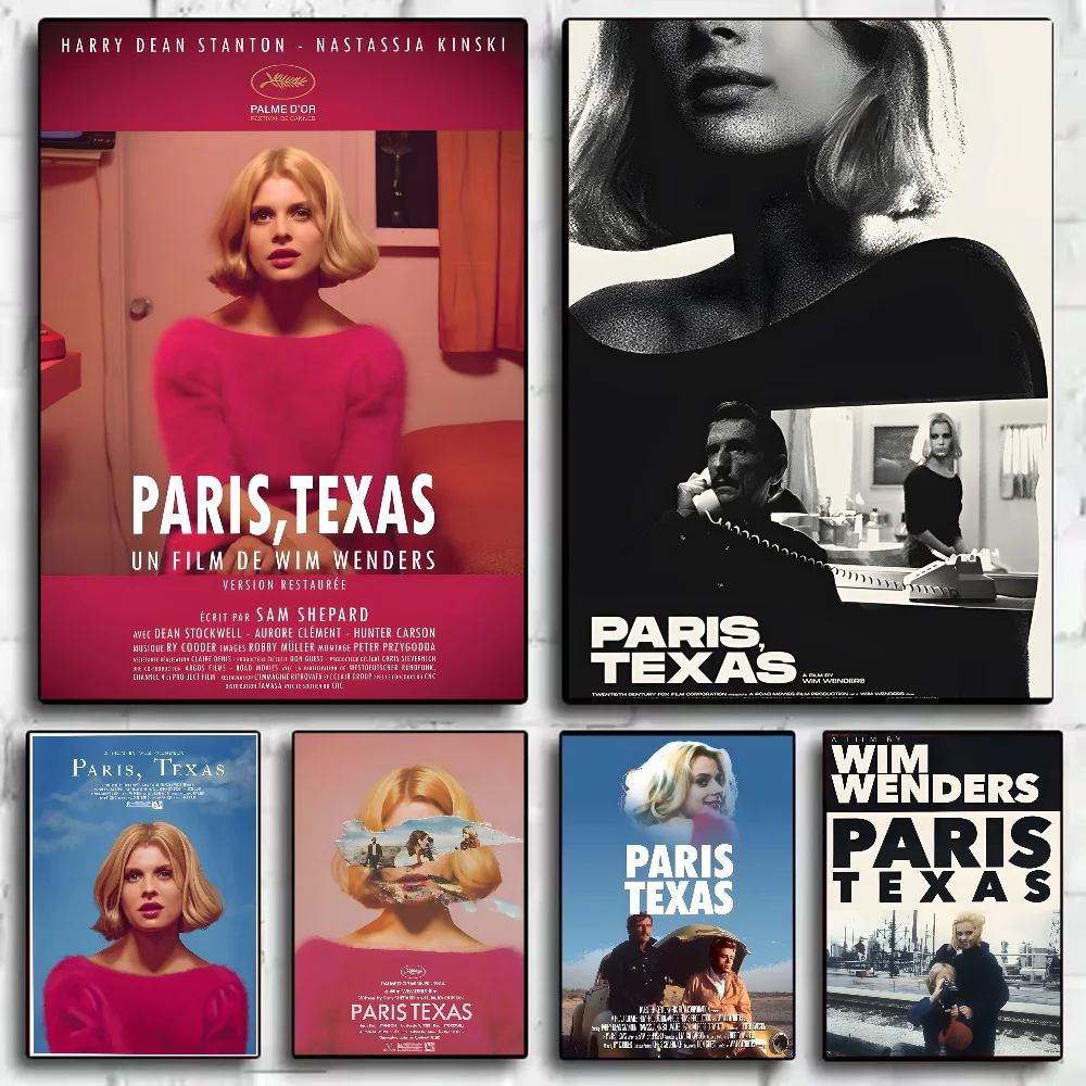 

Classic Road Movie Paris Texas Poster HD art sticky wall waterproof home living room bedroom bar aesthetic decoration