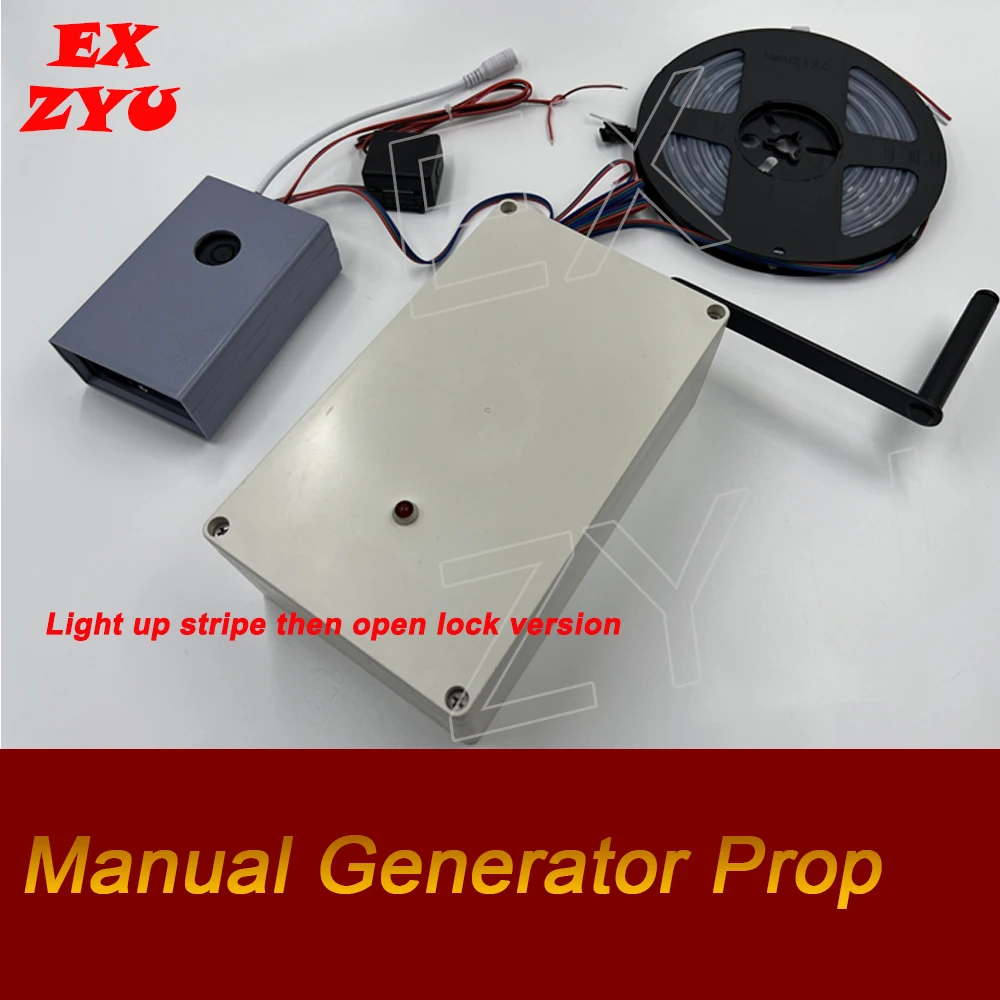 Hand Generator to Light Up Energy Bar or LED Stripe Prop Room Escape Chamber Props Adventure Escape Room Game EX ZYU