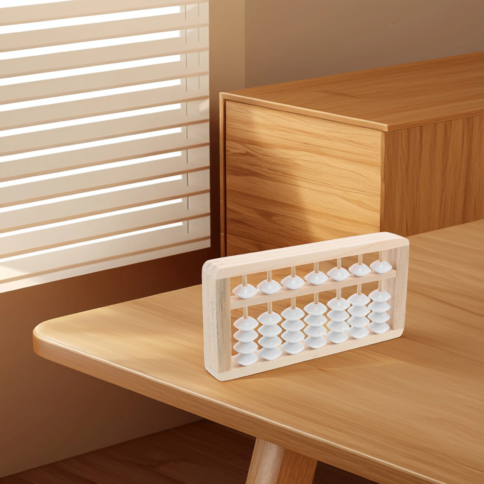 

Wooden Abacus Birthday Toy Boho Nursery Decor Props Aesthetic Toys Educational Beads