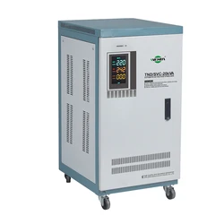 Single Phase SVC 20 KVA Servo Motor Control Automatic AC Voltage Stabilizer 20KVA Voltage Regulator With Digital Display