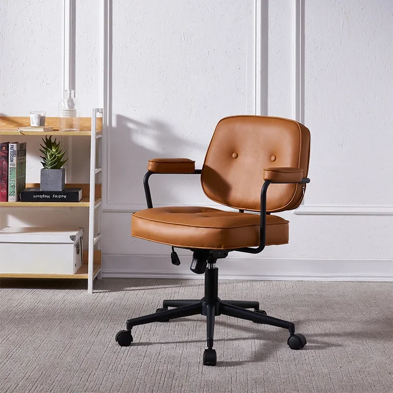 

Simple Leisure Backrest Computer Chair Modern Office Chair Bedroom Furniture Nordic Study Armchair Swivel Chair Office Furniture