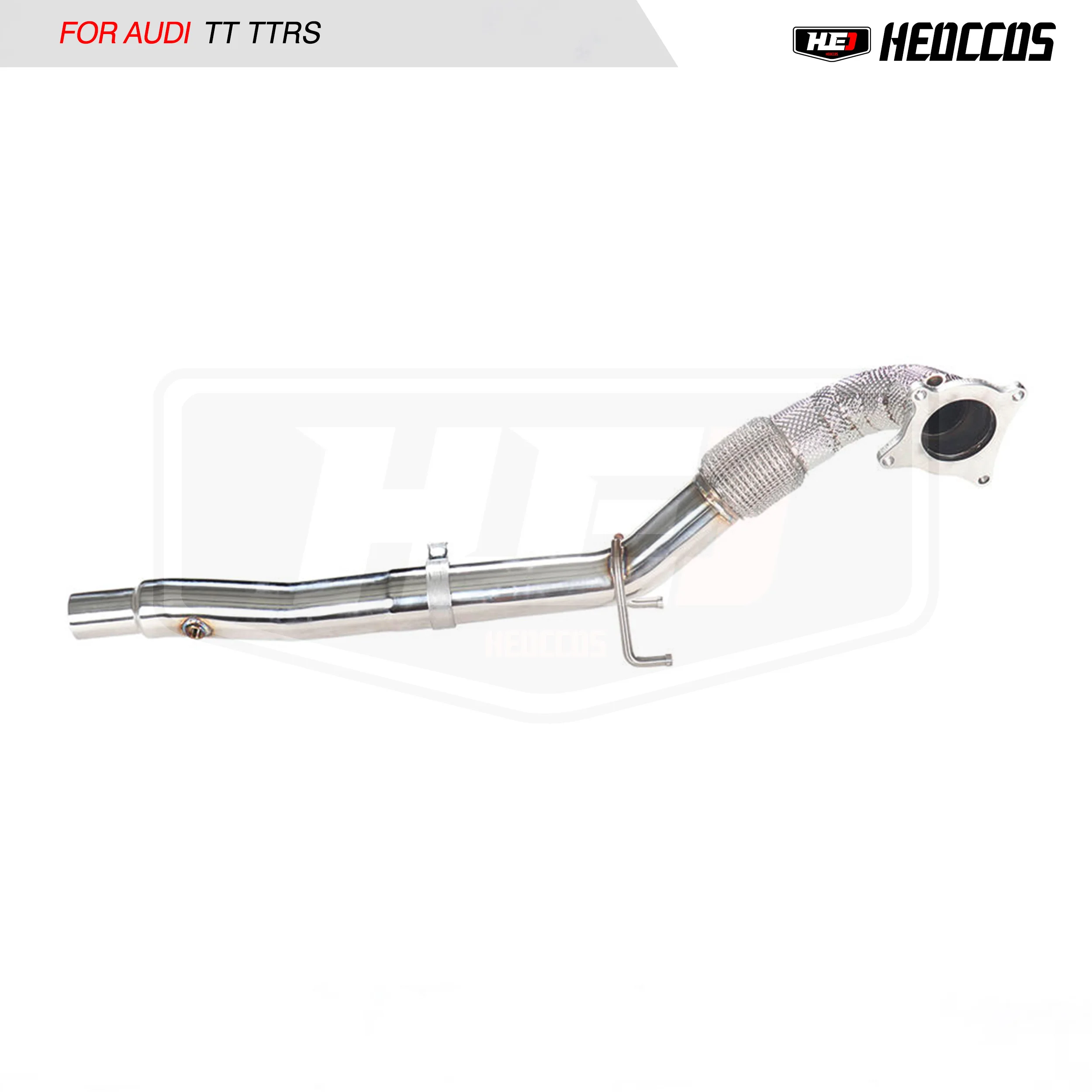 HEO Exhaust System For Audi TT TTS MK3 8S Scirocco R Stainless Steel Downpipe without catalyst Exhaust Pipe