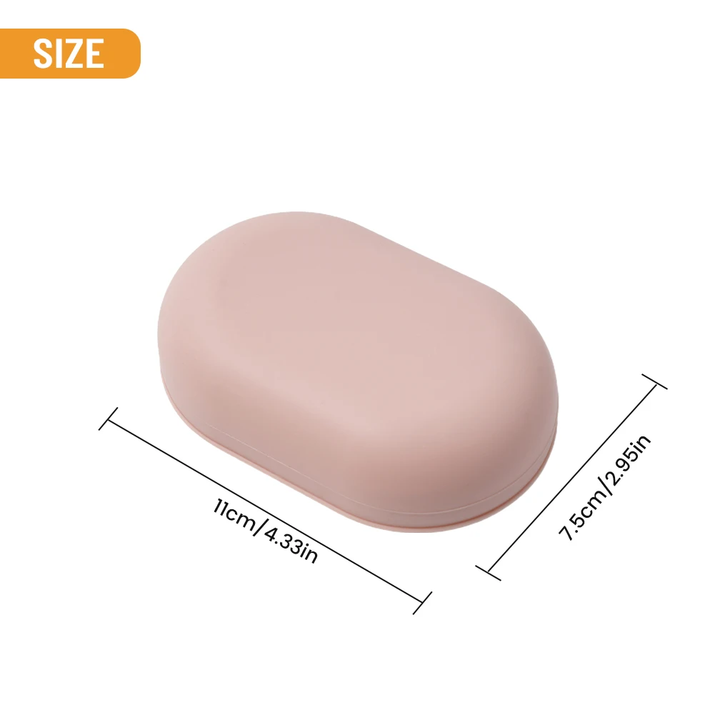 Bad Seifens chale Box pp Material tragbare versiegelte Dusche Reise mit Deckel 1 Stück 11.2*7.5*3,8 Behälter nagelneu – Detail 6