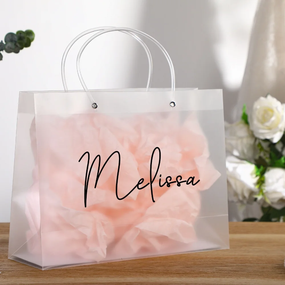 Sacchetti regalo di lusso personalizzati per regali di damigelle d\'onore compleanno addio al nubilato nome personalizzato bomboniere confezione da
