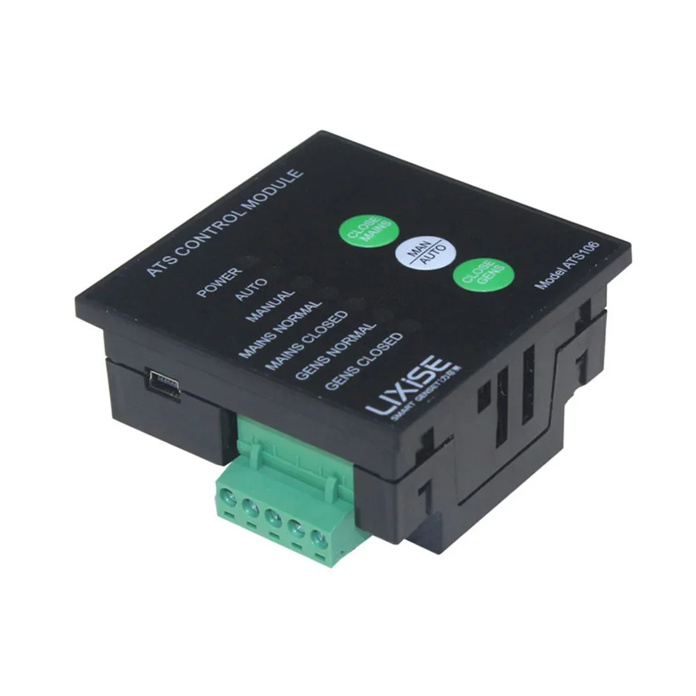 

ATS106 diesel generator ats controller automatic transfer switch panel auto manual changeover USB LED control module