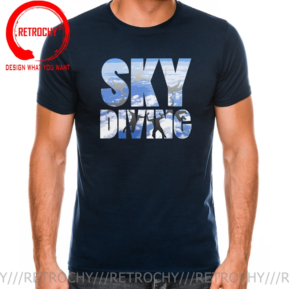 2022 Hot Sale Funny Skydiver T-shirt Skydiving T shirts men Parachuting Skydive Gift Tee shirt Sky Diving tshirt hombre camiseta