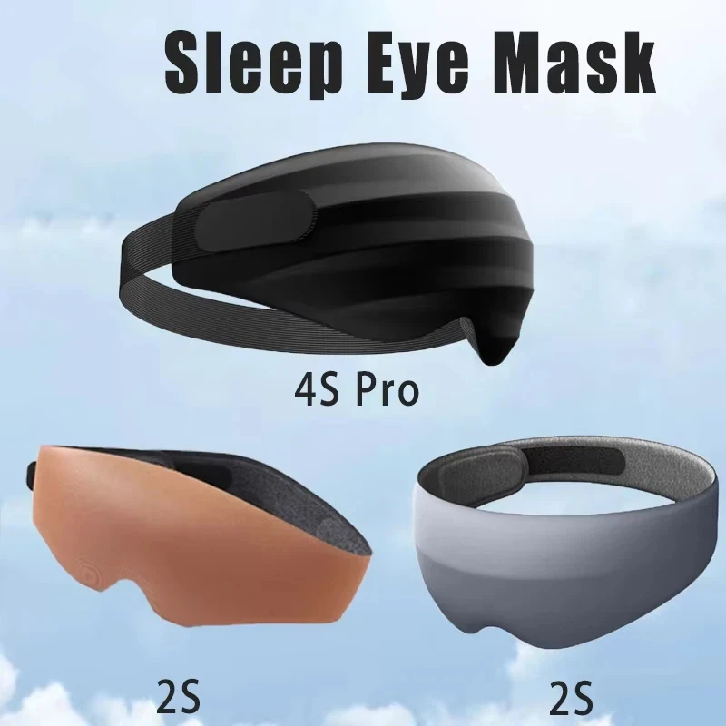 

Xiaomi 4S Pro Маска для глаз Sleep 3D Стереоскопическая помощь для сна для мужчин и женщин Регулируемая портативная маска для взрослых предотвращает легкую затемнение маски для глаз