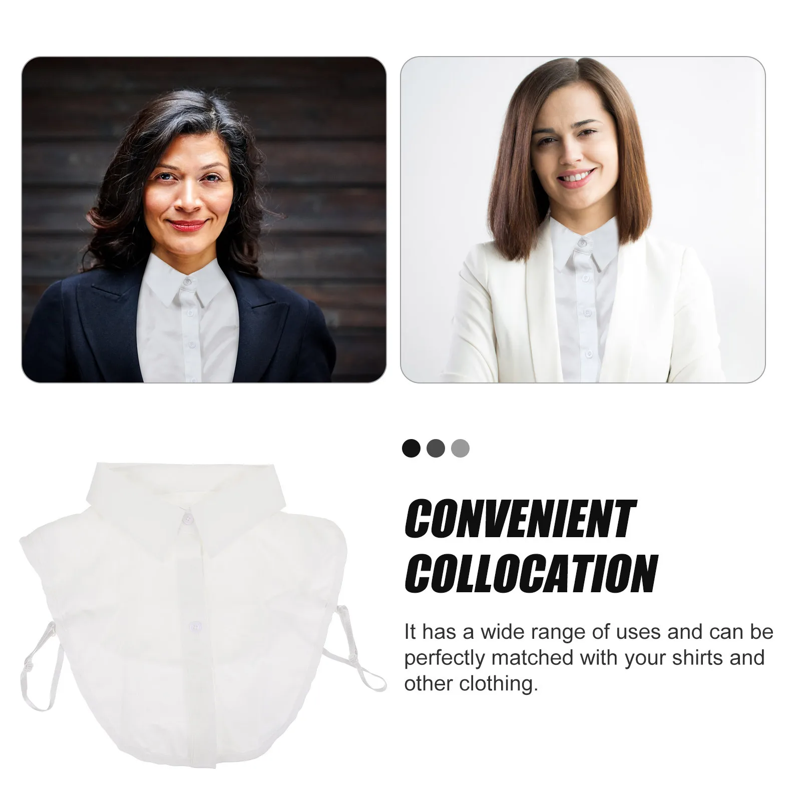 

1Pcs Fake Collar Women Half-Shirt Blouse Detachable False Collar Fashion Shirt Decorative Clothing Accessory Clothes Accessory