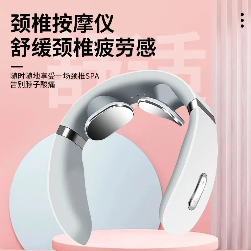Suitable for Cervical spine massager, shoulder and neck massager, hot compress neck electric neck protector, give friends and te
