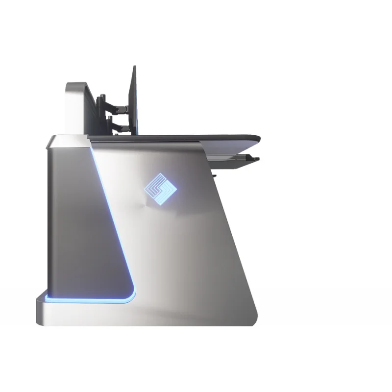 custom.Commercial Office Computer Desk Hot Sale Steel Frame Command Center Console with Adjustable Height Ergonomics Console