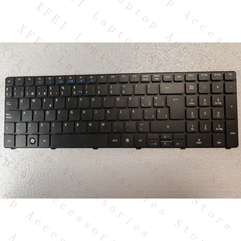 D  For Acer 5253 5536 5536G 5810 5810T 5738 5738G Spanish SP Keyboard Replacement