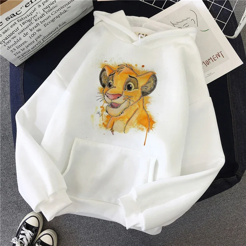 Y2k 90s Hoodies Anime Kawaii Hakuna Matata Hoodie Disney The Lion King Sweatshirt  Women Clothes Hoody