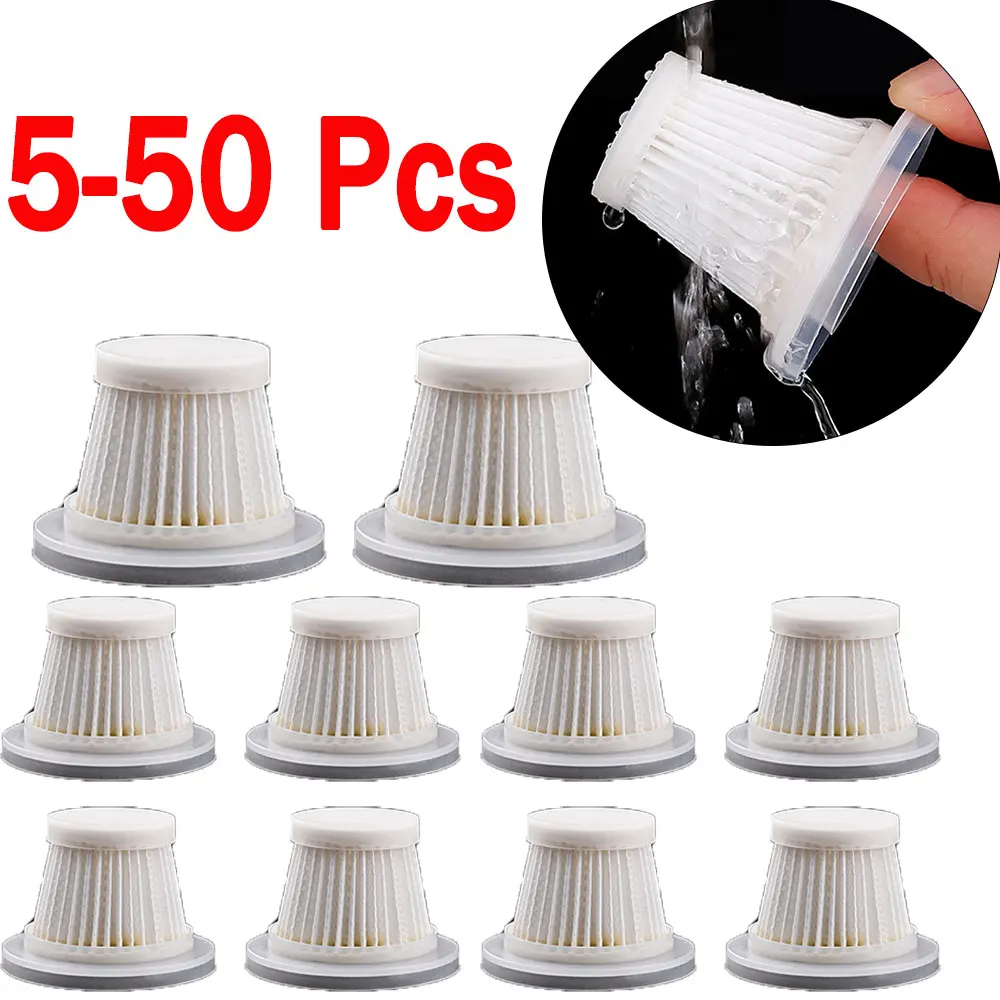 Washable Replacement HEPA Filter Cordless Vacuum Cleaner Filter Portable Filter Element Handheld Vacuum Cleaner Accessories