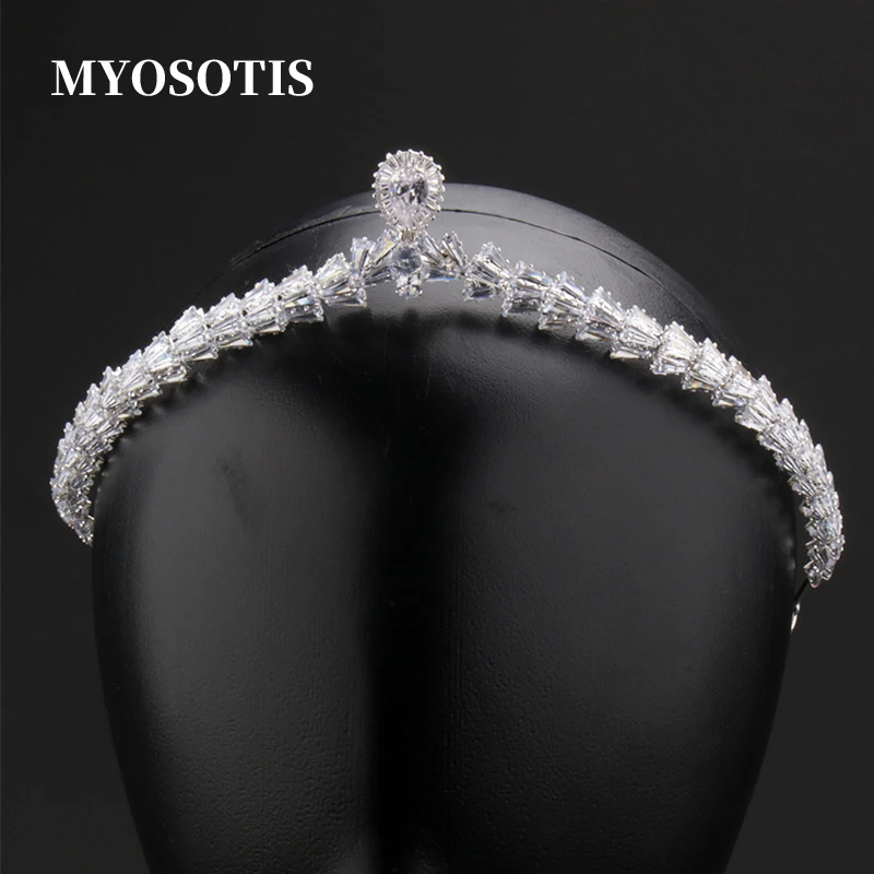 

Vintage Crown Tiaras Women Accessories Wedding Hairbands Bridal Headpiece Engagement Hair Ornaments Shining