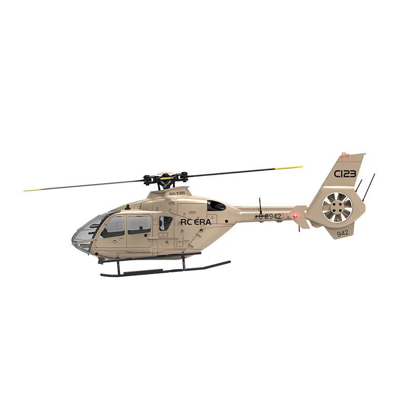 C123 1/36 Brushless 6CH RC Helicopter 6-axis Gyroscope One-key Take-off/landing/reverse Fly Mode 3D Flight 11.1V Modular Battery