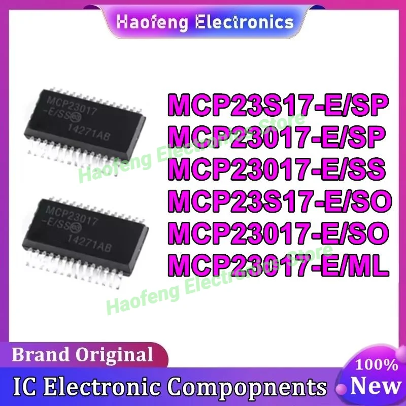 

MCP23S17-E/SO MCP23017-E SO MCP23017-E SP MCP23017-E SS MCP23S17-E SP MCP23017-E ML IC чип 100% новый оригинальный в наличии