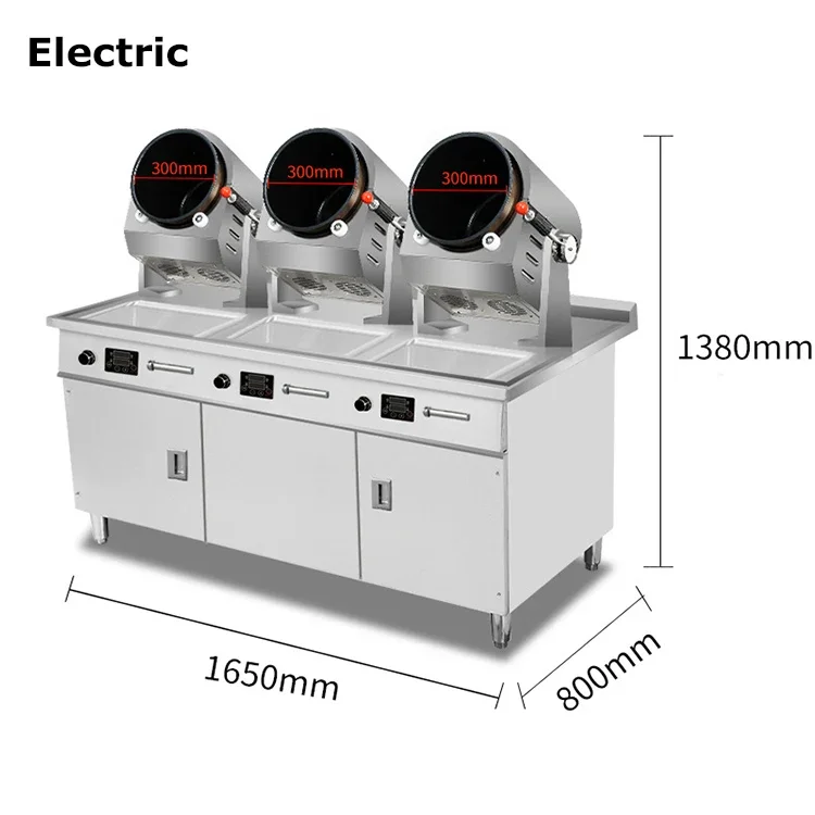 Restaurant fried rice machine intelligent machine human cooker wok gas automatic cooking machine hotel intelligent cooking robot